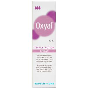 Køb Oxyal Triple Action Øjenspray 10 ml online hos apotekeren.dk