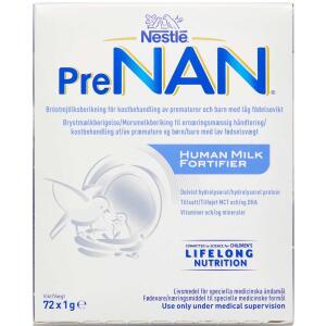 Køb PreNAN Human Milk Fortifier FM85 72x1 g online hos apotekeren.dk