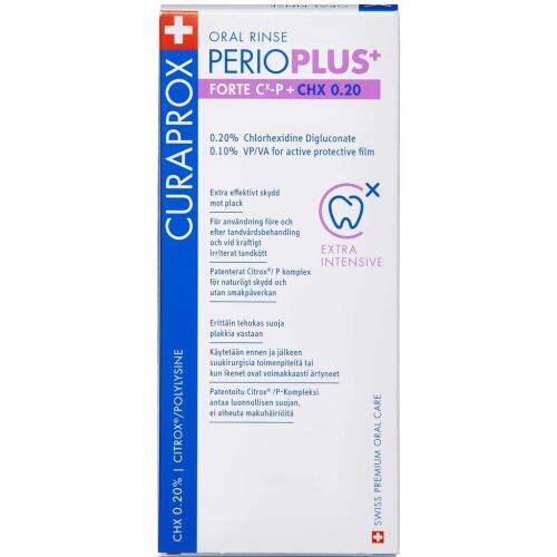 Køb Curaprox Perio Plus Forte CHX 0,20 Mundskyl 200 ml online hos apotekeren.dk