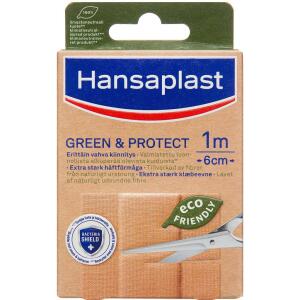 Køb Hansaplast Green & Protect 1mx6cm 1 stk. online hos apotekeren.dk