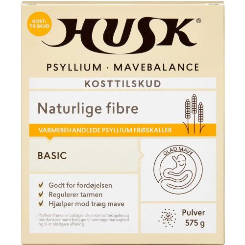 Køb Husk Psyllium Mavebalance pulver 575 g online hos apotekeren.dk