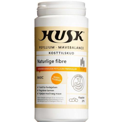 Køb Husk Psyllium Mavebalance kapsler 275 stk. online hos apotekeren.dk