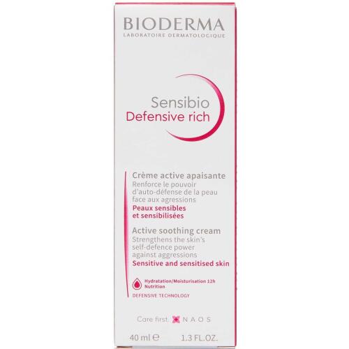 Køb Bioderma Sensibio Defensive Rich 40 ml online hos apotekeren.dk