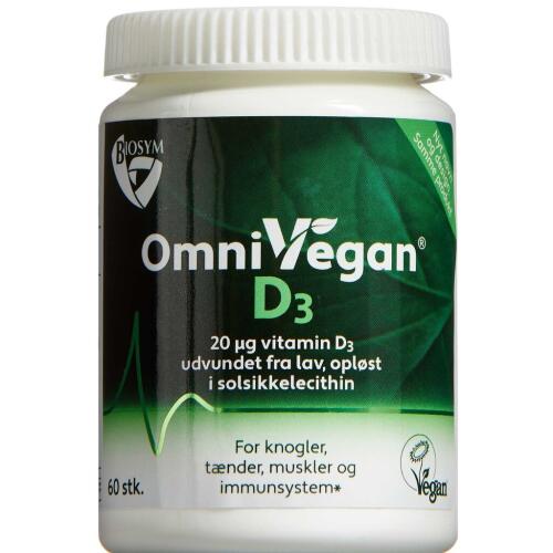 Køb Biosym OmniVegan D3 60 stk. online hos apotekeren.dk