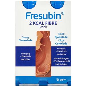 Køb Fresubin 2 kcal Fibre Drink Chokolade 4x200 ml online hos apotekeren.dk