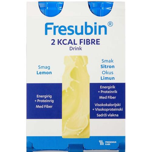 Køb Fresubin 2 kcal Fibre Lemon Drink 4x200 ml online hos apotekeren.dk