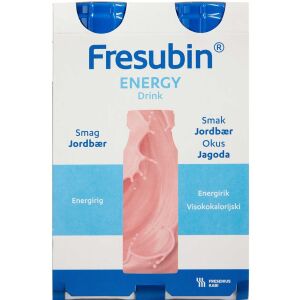 Køb Fresubin Energy Jordbær Drink 4 x 200 ml online hos apotekeren.dk