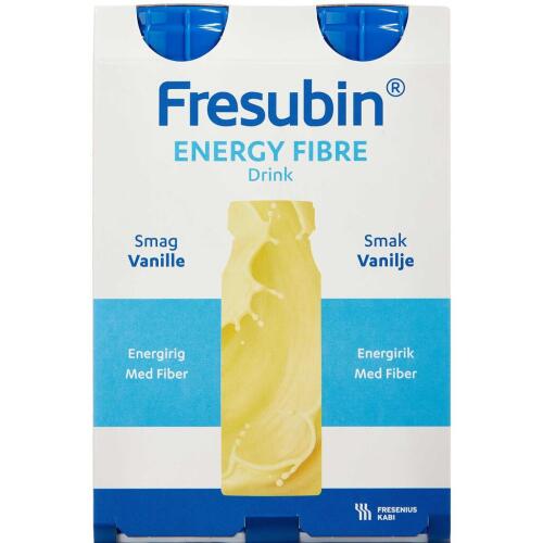Køb Fresubin Energy Fibre Vanilje Drink 4 x 200 ml online hos apotekeren.dk