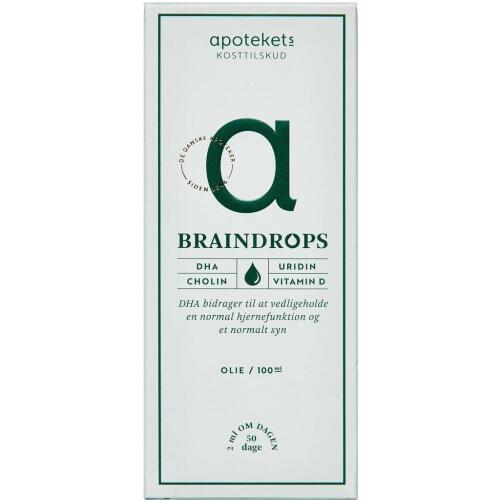 Køb APOTEKETS BRAINDROPS OLIE online hos apotekeren.dk