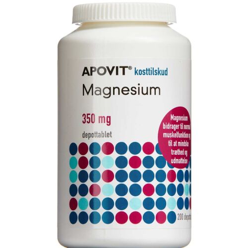 Køb APOVIT MAGNESIUM 350MG DEPOT online hos apotekeren.dk