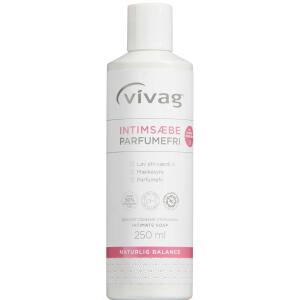 Køb Vivag Intimsæbe mild og skånsom - Parfumefri, 250 ml.  online hos apotekeren.dk