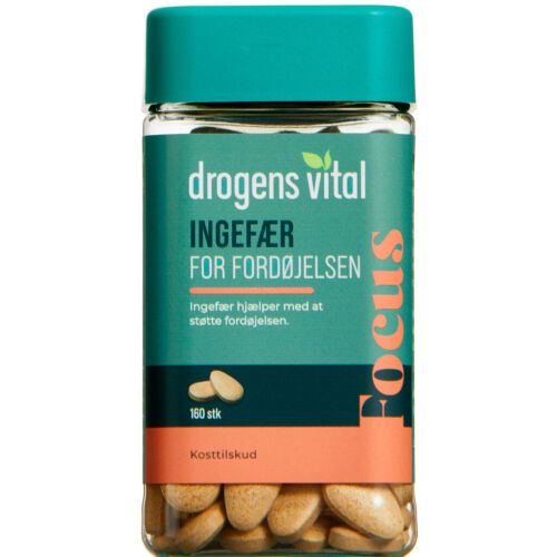 Køb Drogens Vital Ingefær 160 stk. online hos apotekeren.dk