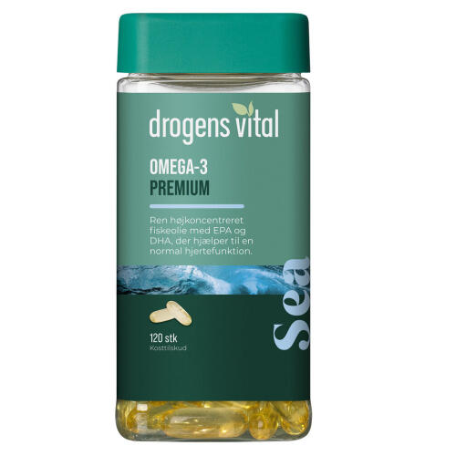 Køb DROGENS VITAL OMEGA-3 PREMIUM online hos apotekeren.dk