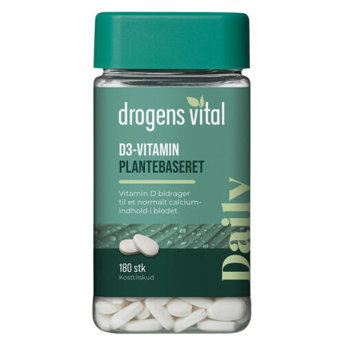 Køb Drogens Vital D3-vitamin 180 stk. online hos apotekeren.dk