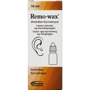 Køb Remo-wax Øredråber 10 ml online hos apotekeren.dk