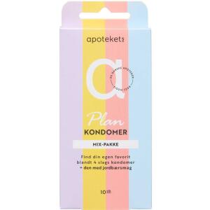 Køb Apotekets PLAN Kondom Mix 10 stk. online hos apotekeren.dk