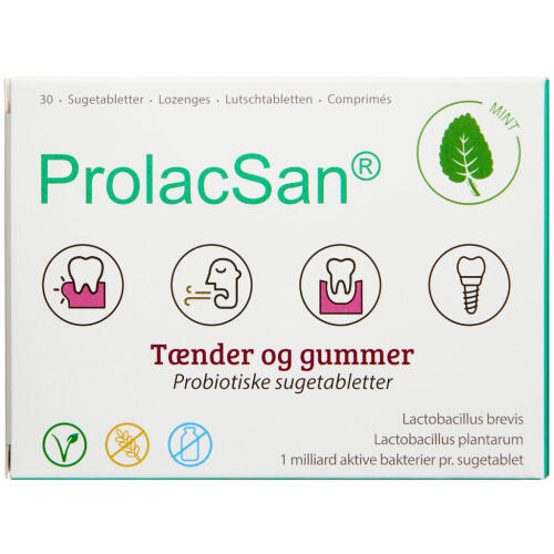 Køb PROLACSAN SUGETABLET MINT online hos apotekeren.dk