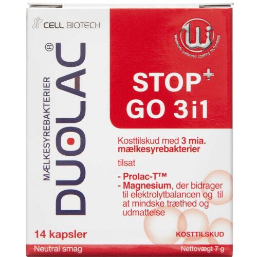 Køb Duolac Stop+Go 3I1 Kapsler 14 stk. online hos apotekeren.dk
