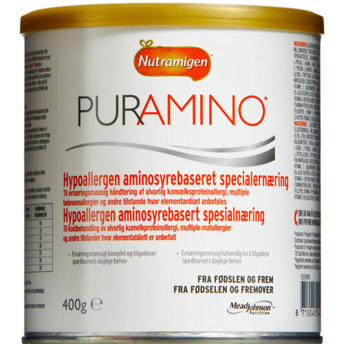 Køb Nutramigen Puramino 400 g online hos apotekeren.dk