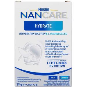 Køb Nancare Hydrate Rehydration Solution & L.Rhamnosus GG 6 x 4,5 g / 6 x 2 g online hos apotekeren.dk