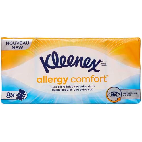 Køb Kleenex Allergy Comfort Lommepakning 8 stk. online hos apotekeren.dk