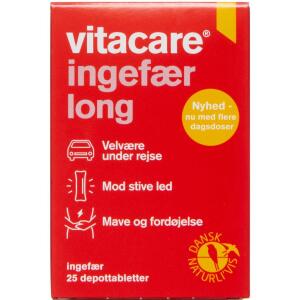 Køb VITACARE INGEFÆR LONG DEP.TABL online hos apotekeren.dk