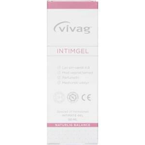 Køb Vivag Intimgel, mild og skånsom, 50 ml. online hos apotekeren.dk