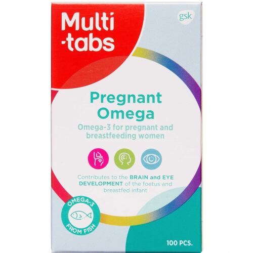 Køb Multi-Tabs Pregnant Omega 100 stk. online hos apotekeren.dk