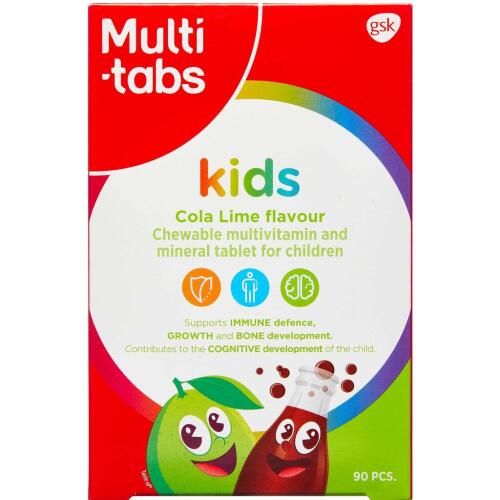 Køb MULTI-TABS KIDS COLA/LIME TTB online hos apotekeren.dk