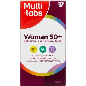 Køb Multi-Tabs Woman 50+ 60 stk. online hos apotekeren.dk