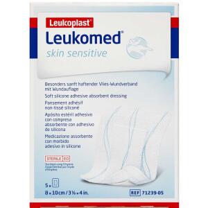 Køb Leukoplast Leukomed Skin Sensitive 8x10cm 5 stk. online hos apotekeren.dk