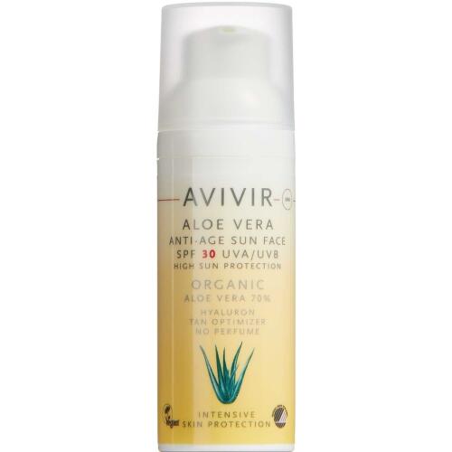 Køb Avivir Aloe Vera Anti Age Sun Face Creme SPF 30 online hos apotekeren.dk