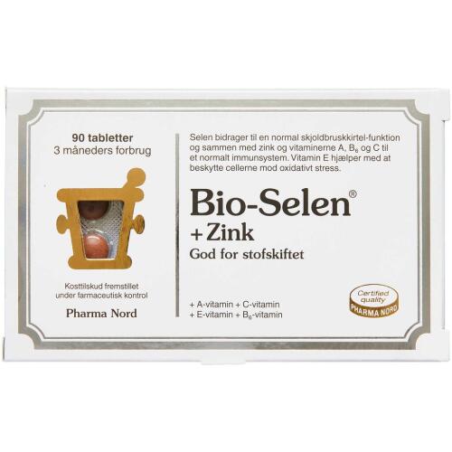 Køb Bio-Selen + Zink tabletter 90 stk. online hos apotekeren.dk