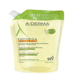 Køb A-Derma Exomega Cont Shower Oil Refill 500 ml online hos apotekeren.dk