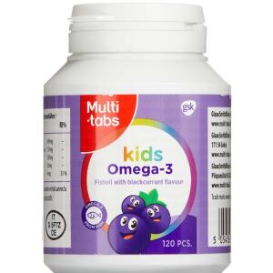 Køb Multi-tabs Kids Omega-3 solbær 120 stk. online hos apotekeren.dk