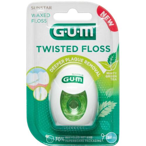 Køb GUM® TWISTED FLOSS Tandtråd 30m online hos apotekeren.dk