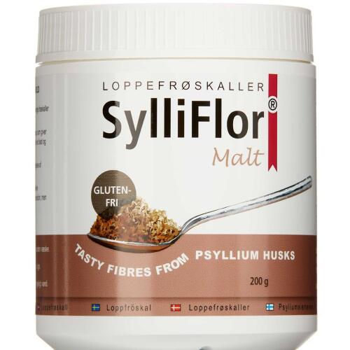 Køb SylliFlor Loppefrøskaller Malt 200 g online hos apotekeren.dk