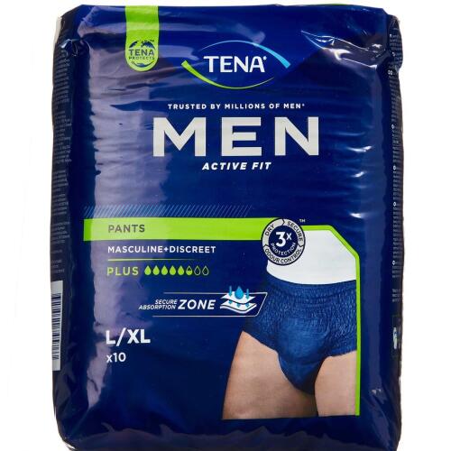 Køb Tena Men Pants Large/X-Large 10 stk. online hos apotekeren.dk
