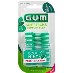 Køb GUM Soft-Picks Comfort Flex Mint Large 40 stk. online hos apotekeren.dk