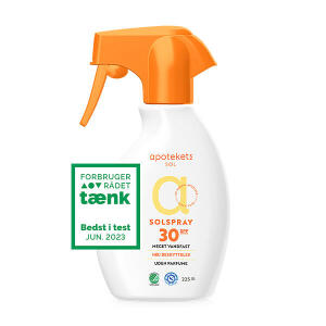 Køb Apotekets Solspray SPF30 225 ml online hos apotekeren.dk