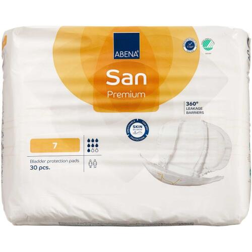 Køb Abena San 7 Premium Gul 30 stk. online hos apotekeren.dk