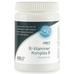 Køb ABBLO B-Vitaminer Komplex 8 250 stk. online hos apotekeren.dk