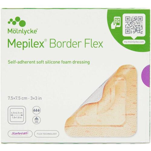 Køb MEPILEX BORDER FLEX 7,5X7,5CM online hos apotekeren.dk