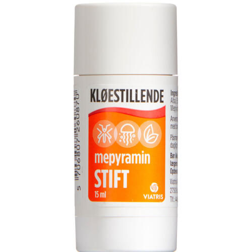 Køb Mepyramin Stift 2% - Kløestillende - 15 ml online hos apotekeren.dk