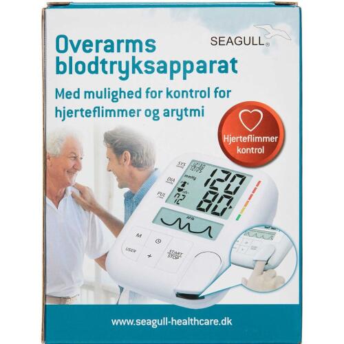 Køb Seagull Overarmsblodtryksapparat med hjerteflimmer kontrol 1 stk. online hos apotekeren.dk