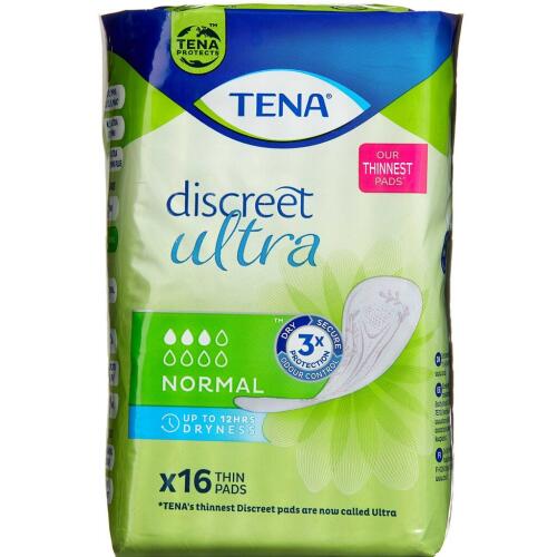 Køb TENA DISCREET ULTRA PAD NORMAL online hos apotekeren.dk