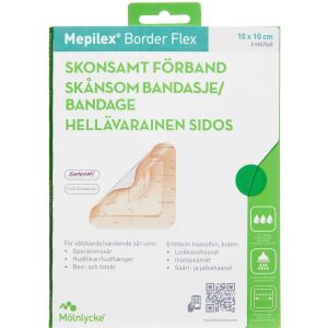 Køb Mepilex Border Flex 10 x 10 cm 2 stk.  online hos apotekeren.dk