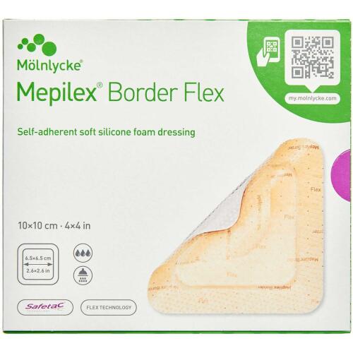 Køb Mepilex Border Flex 10 x 10 cm 5 stk.  online hos apotekeren.dk