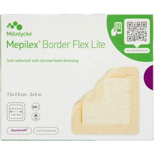 Køb Mepilex Border Flex Lite 7,5 x 7,5 cm 5 stk. online hos apotekeren.dk