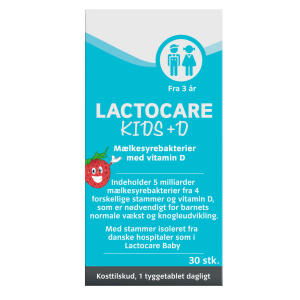 Køb Lactocare Kids +D tyggetabletter 30 stk online hos apotekeren.dk